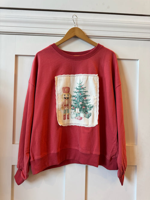 Christmas Patch Sweater