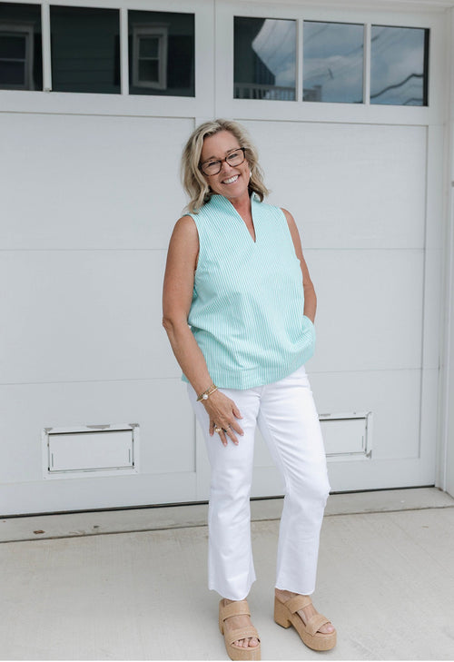 Optic White Crop Flare Jeans