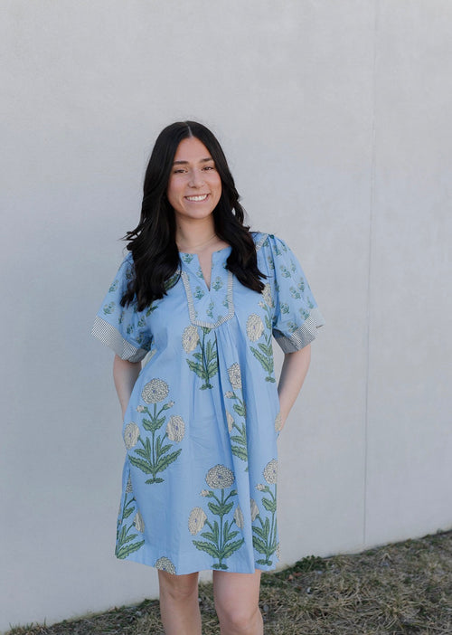 Periwinkle Point Mini Dress