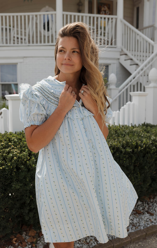 The Linear Bloom Dress