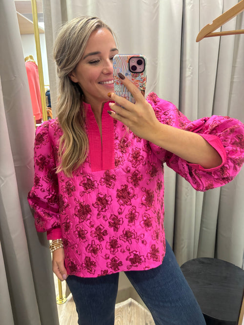 Frosted Rosette Top