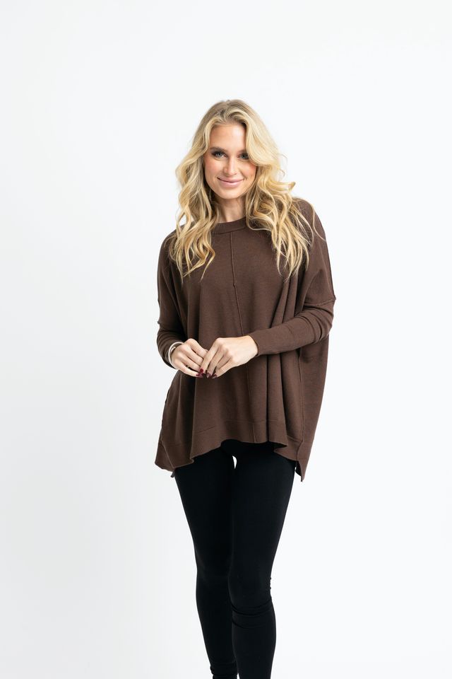 Solid Cashmere Blend Crew Sweater