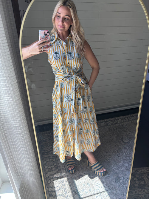 Ainsley Printed Midi Dress