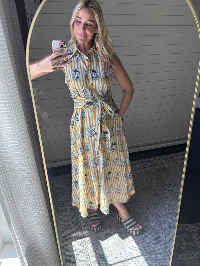 Ainsley Printed Midi Dress