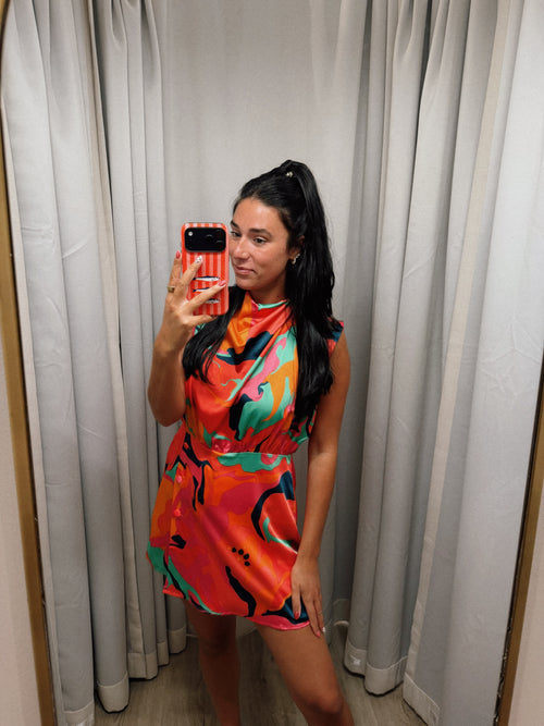 Swirl Drape Romper