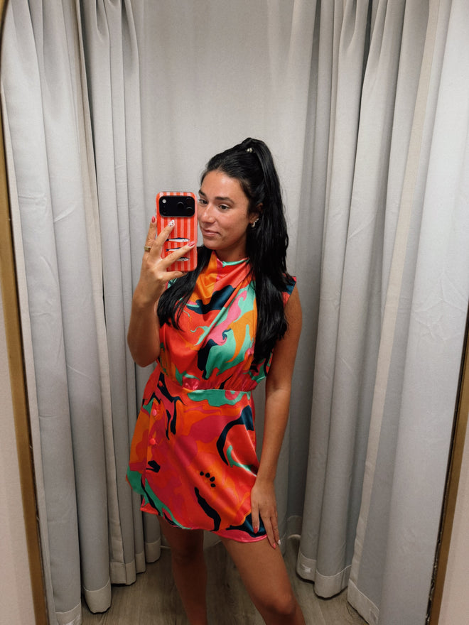 Swirl Drape Romper