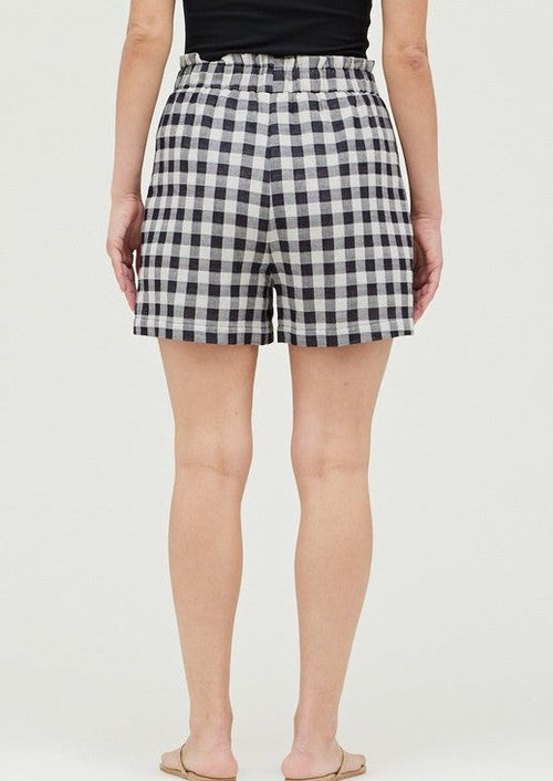 Relaxed Gingham Shorts