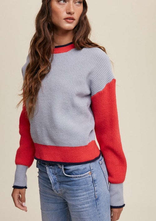 Cairo Color Block Sweater