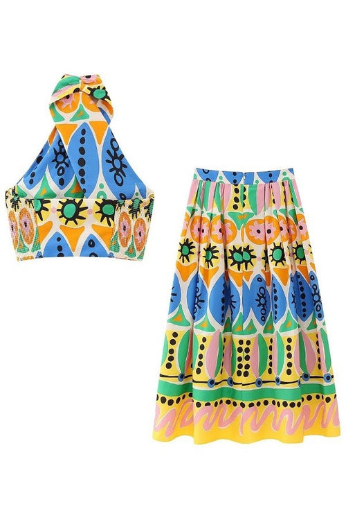 Sunburst Skirt Set