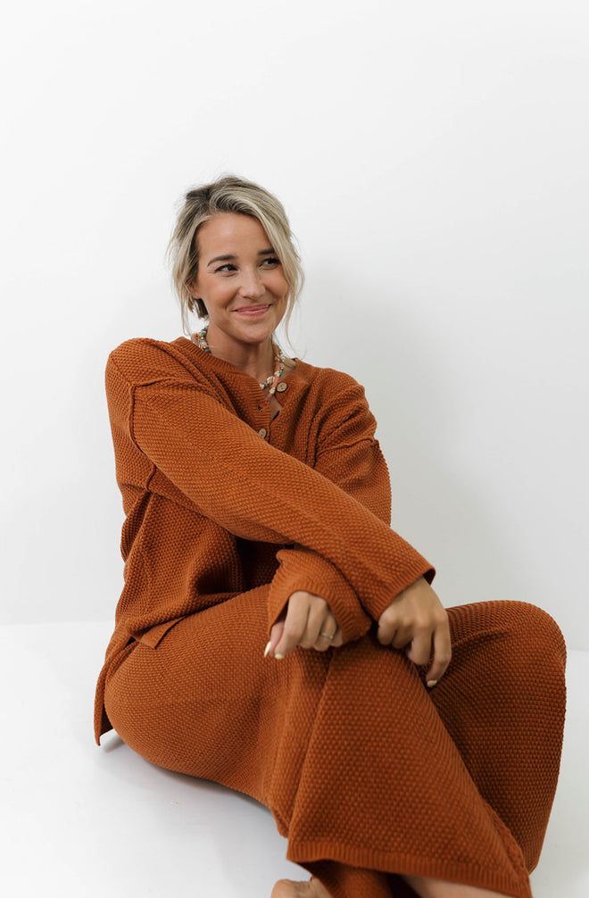 Textured Henley Pants