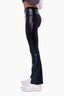 Faux Patent Leather Flare Legging