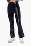 Faux Patent Leather Flare Legging