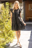 Addison Velvet Ruffle Dress