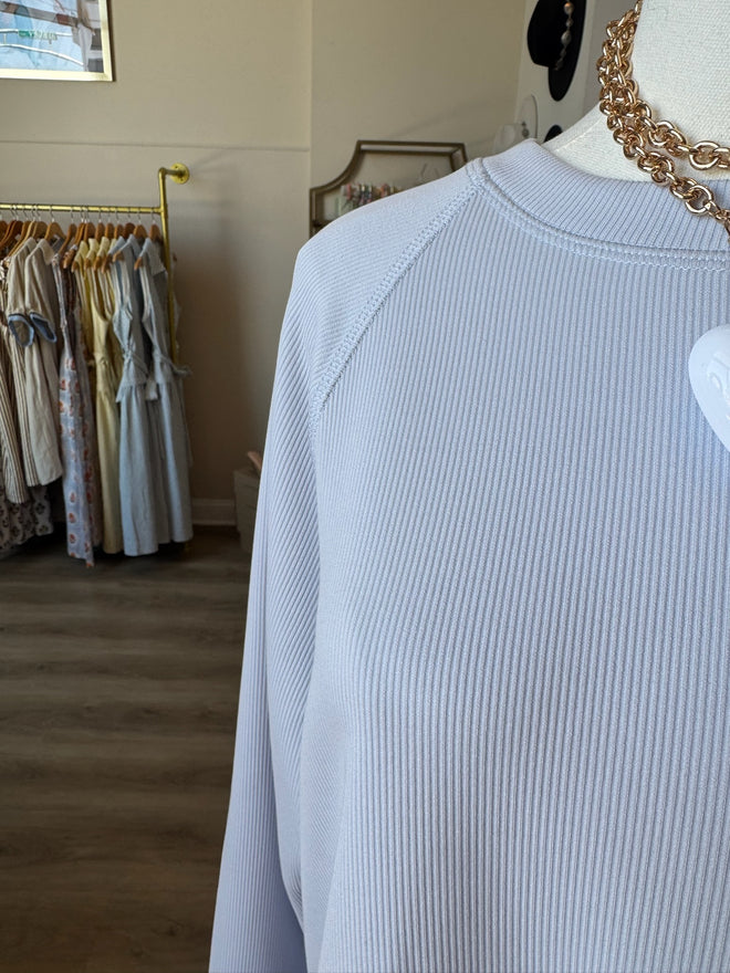 Sable Sand Wash Rib Raglan Tee