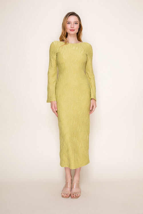 Textured Knit Midi