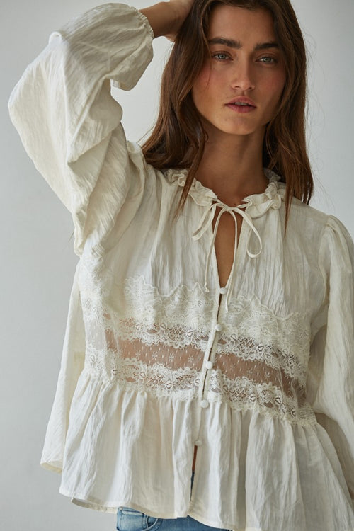 Chantilly Button Down Top