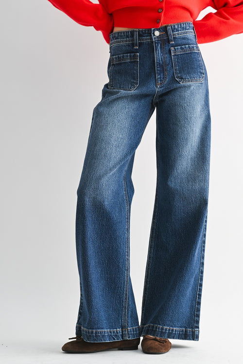 Micro Patch Pocket Wide Leg