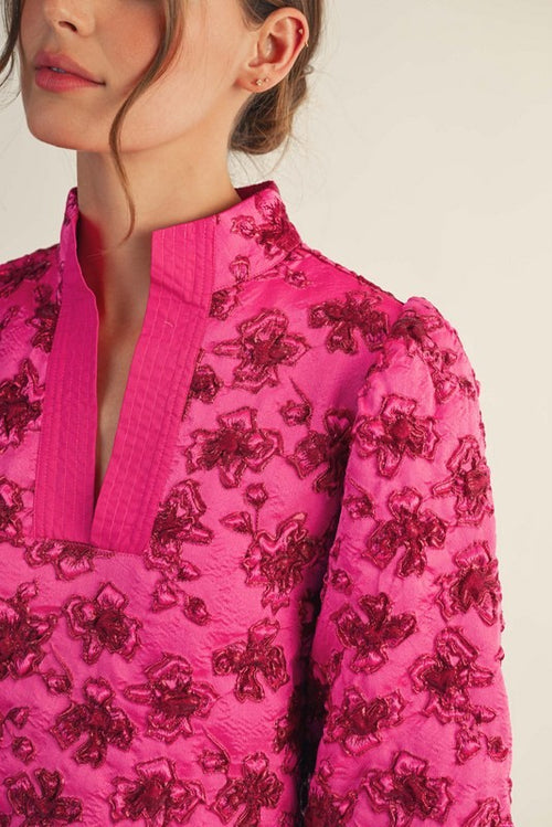 Frosted Rosette Top