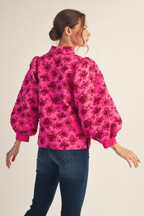 Frosted Rosette Top