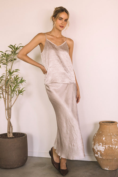 Champagne Satin Cami