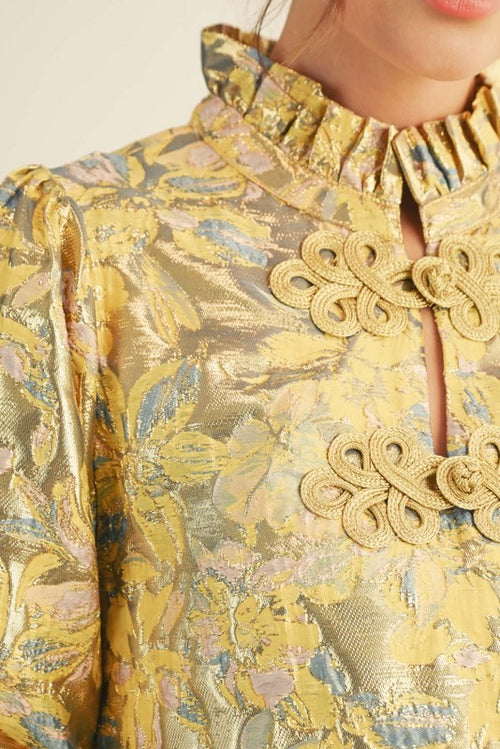 Canary Jaquard Midi Dress