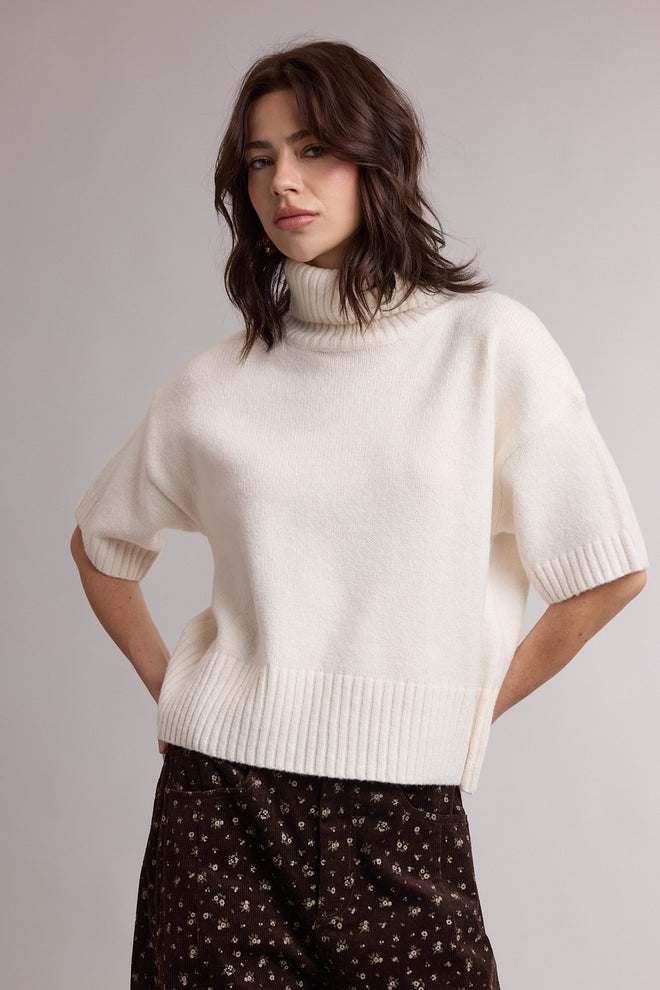 The Sleek Knit Turtleneck Top