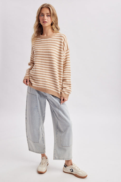 Brushed Stripe Sweater