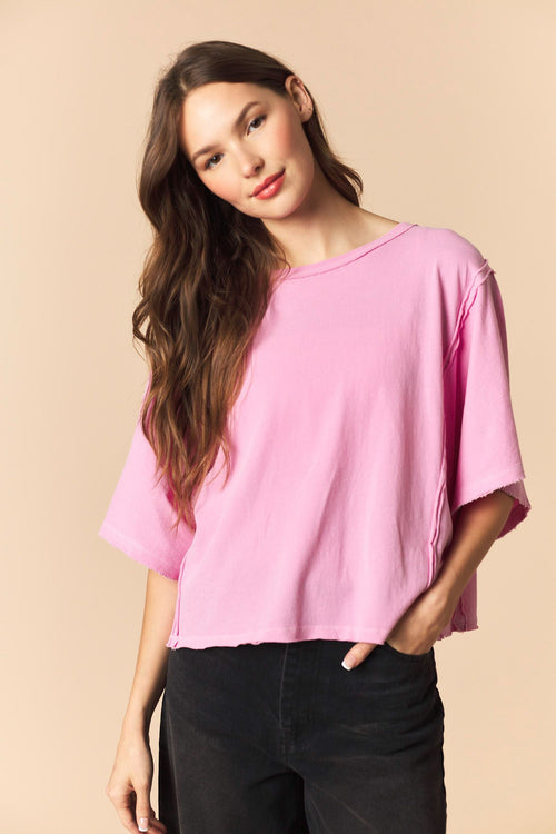 Mineral Washed Dolman Top