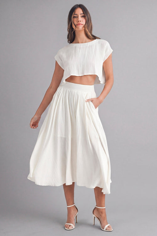 Jolly Roger Cream Skirt Set