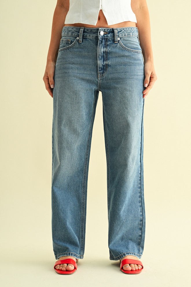 JB High Rise Loose Fit Jeans