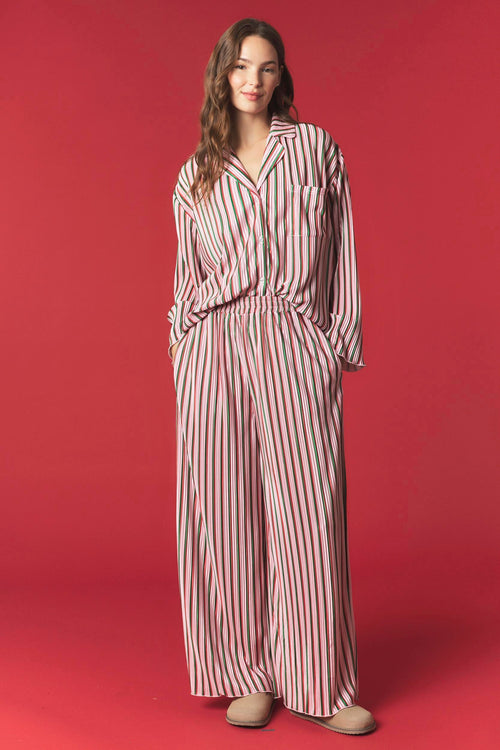 Holly Jolly Stripe Pajama Set