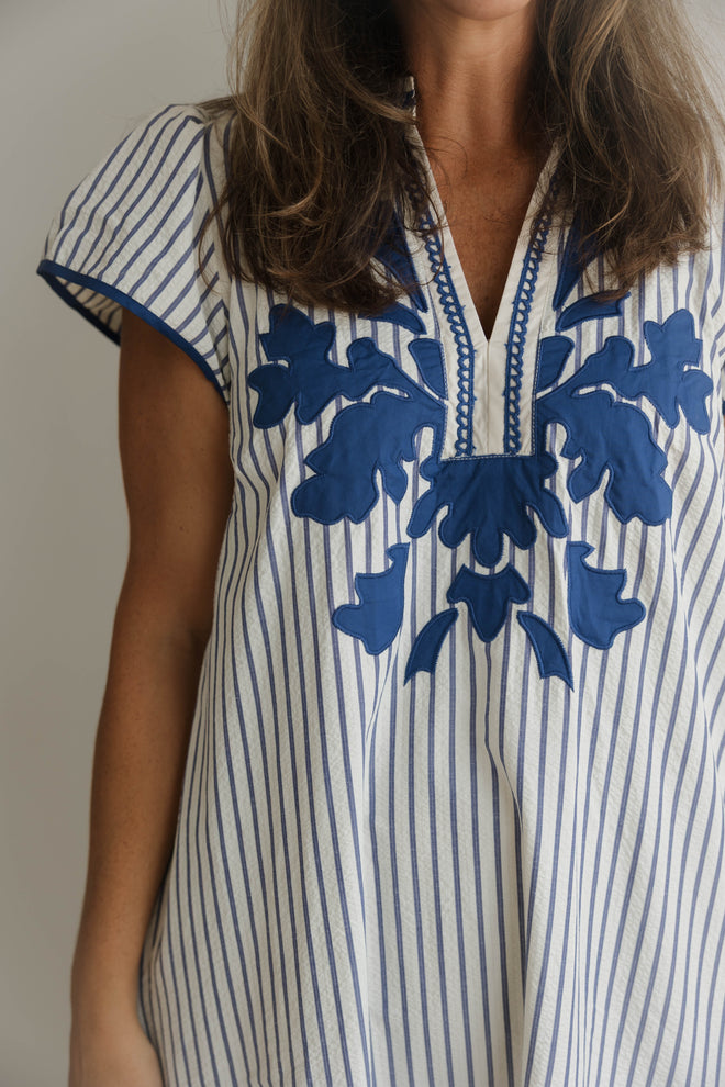 Oxford Blue Midi Dress
