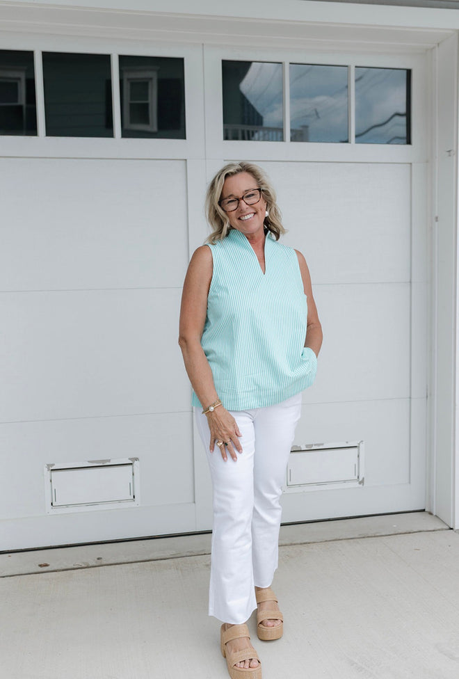 Optic White Crop Flare Jeans