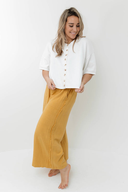 The Louisa Button Up Knit Top