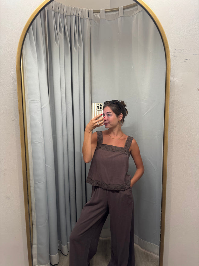 Chandler Embroidered Pant Set