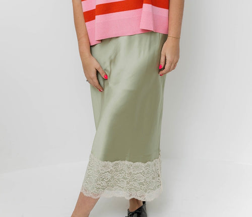 Lace Trim Skirt