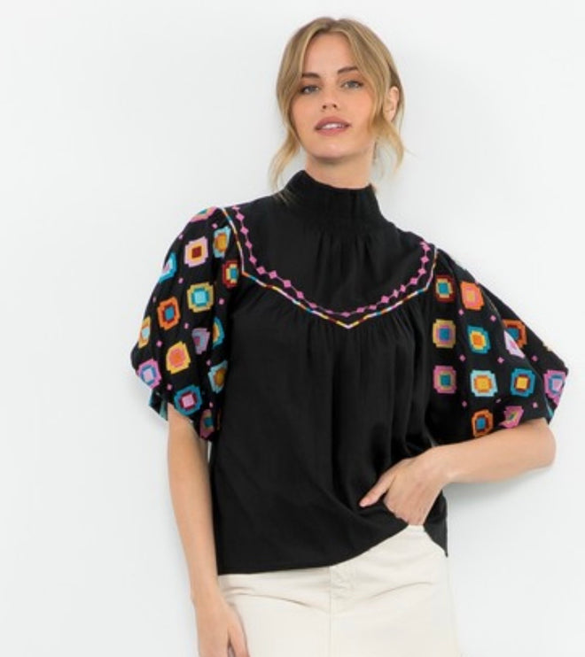 Grace Embroidered Top