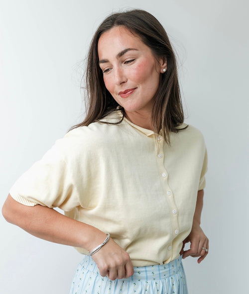 Lola Short Sleeve Knit Cardigan