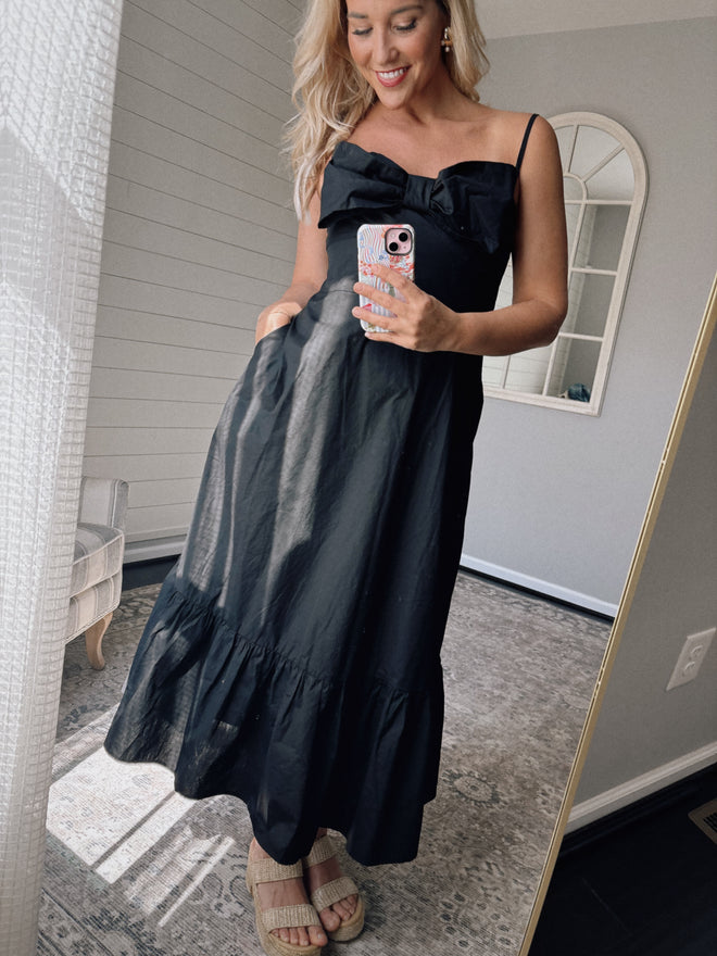 Charlotte Bow Midi Dress