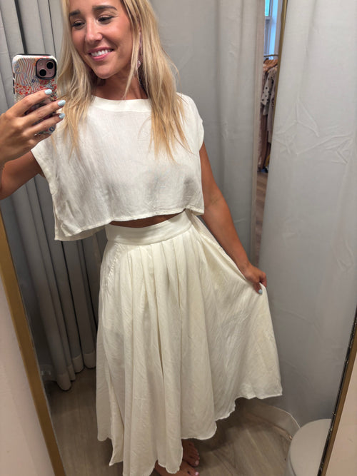 Jolly Roger Cream Skirt Set