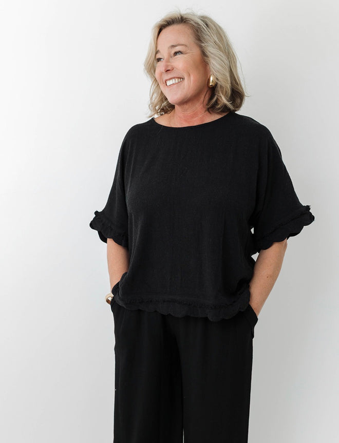 Seaside Scallop Edge Top