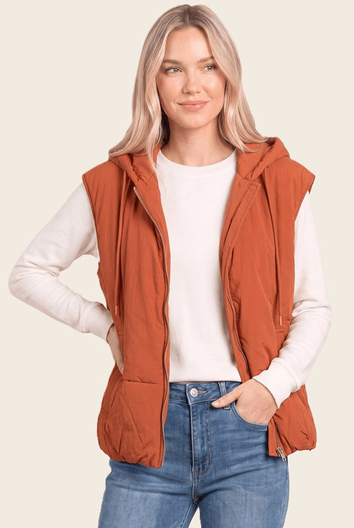 Hooded Puffer Vest
