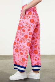 Flower Print Wide Leg Pant