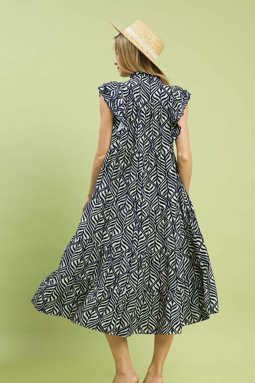 Willow Leaf Midi Dress