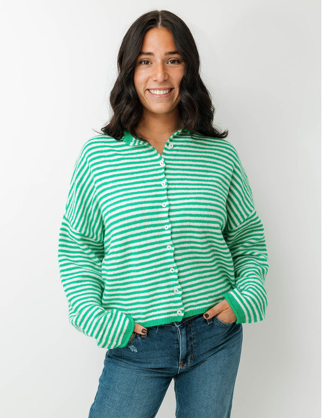 Mini Stripe Piper Cardigan