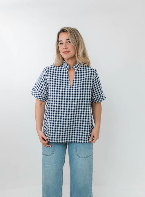 The Sutton Gingham Top