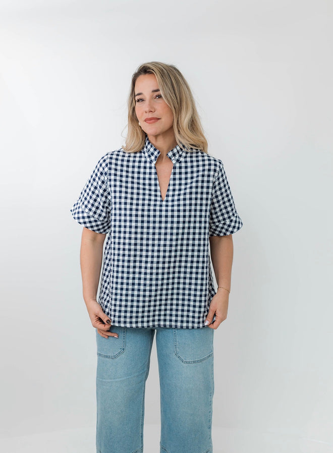 The Sutton Gingham Top