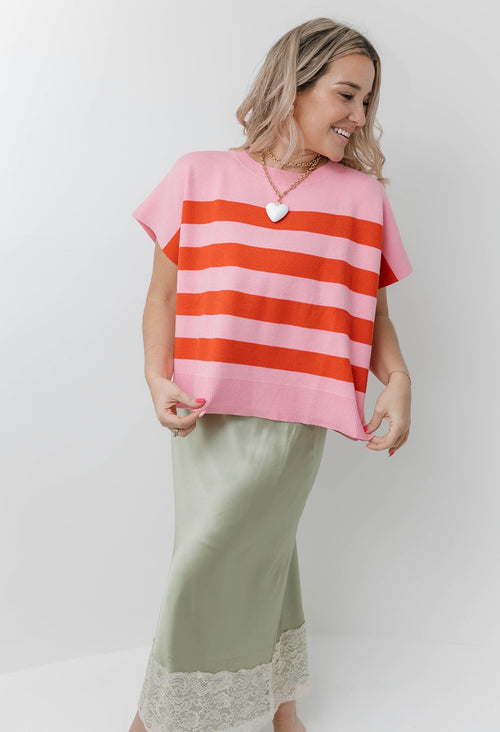 The Ruby Stripe Top