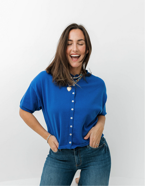 Lola Short Sleeve Knit Cardigan