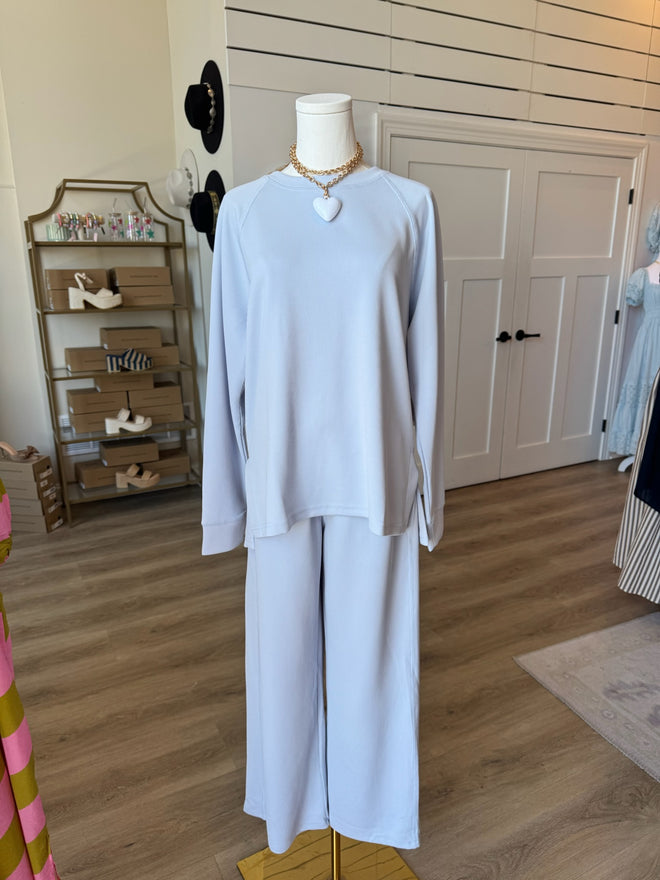 Sable Rib Wide-Leg Pants